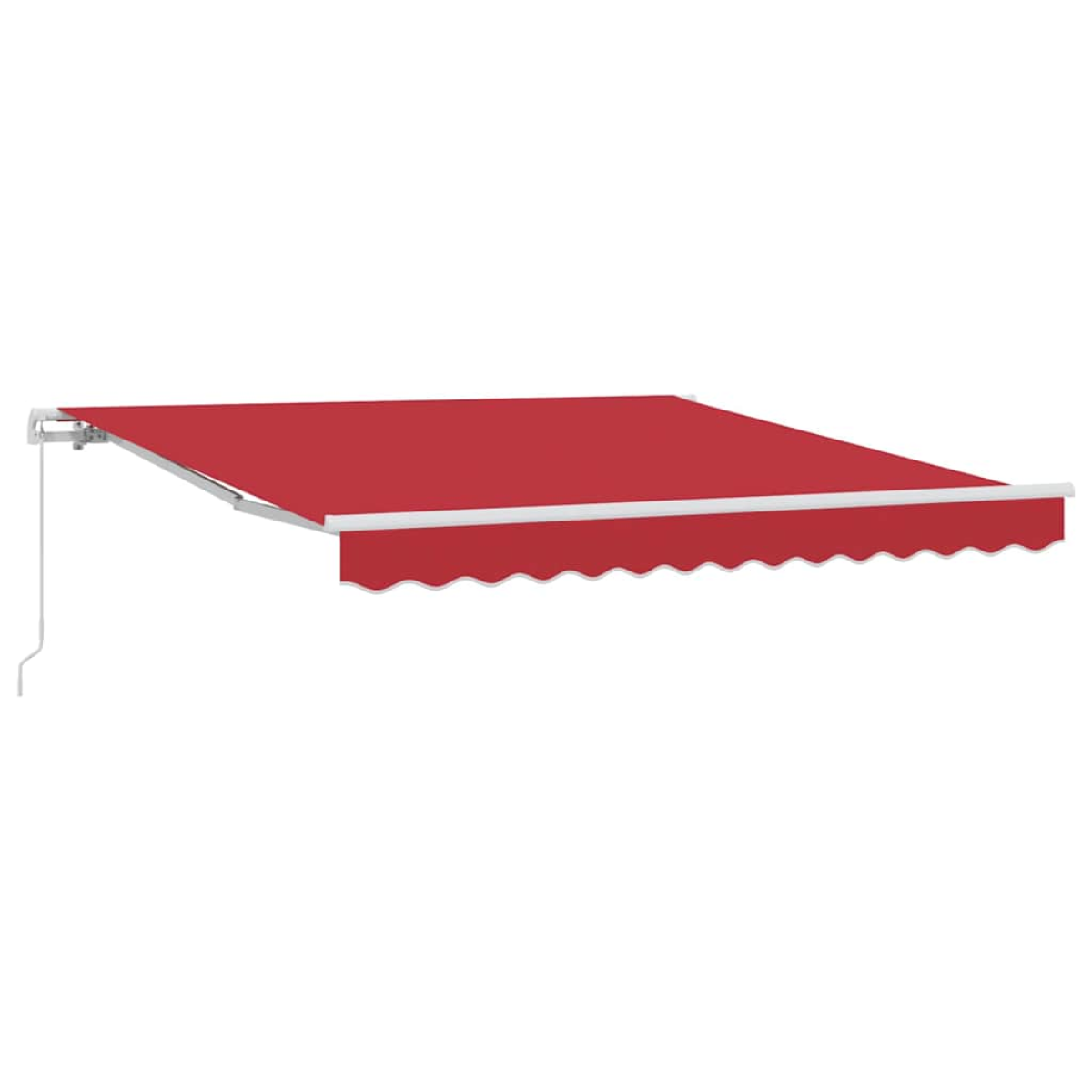 vidaXL Awning Retractable Red 3 x 2.5 m Polyester and metal