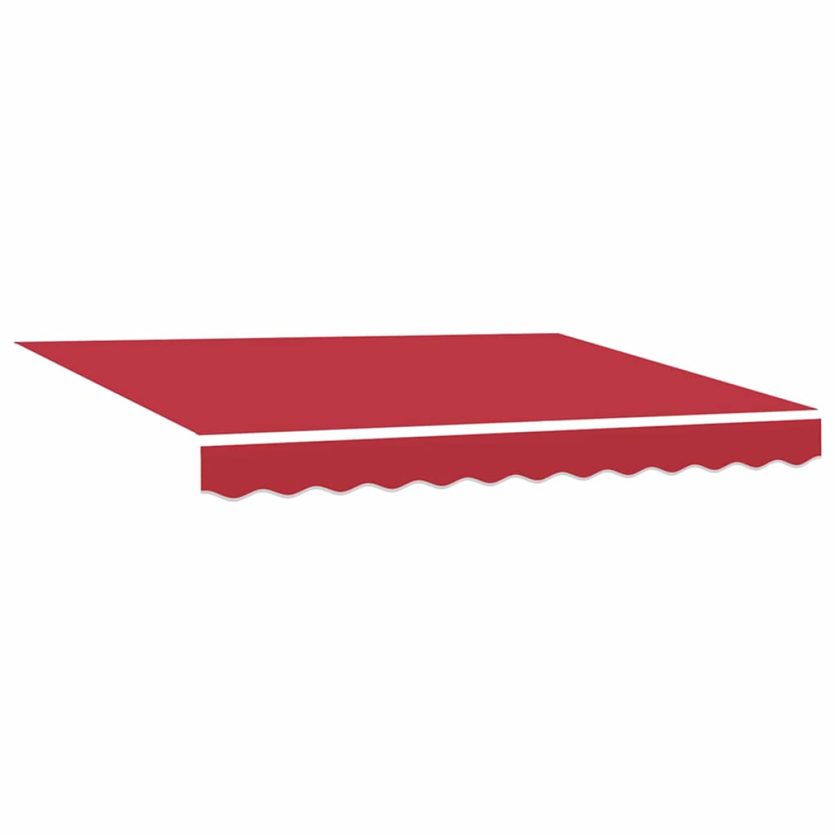vidaXL Awning Retractable Red 3 x 2.5 m Polyester and metal