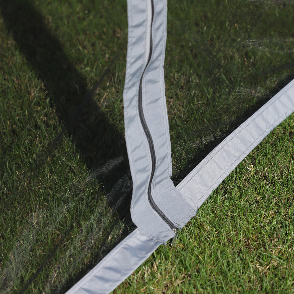 3 x 4m Aluminium Gazebo with 2 Tiers Roof Garden Nets Sidewalls - Grey